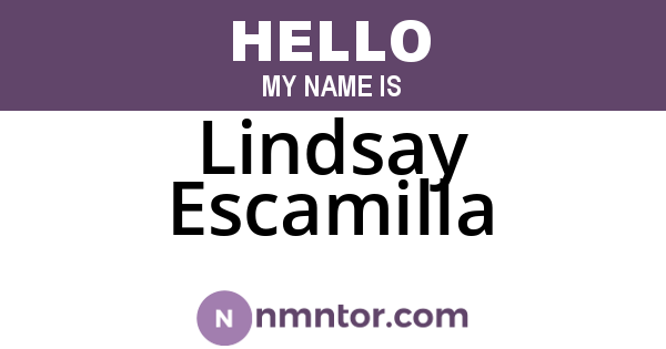 Lindsay Escamilla
