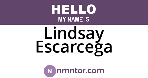 Lindsay Escarcega