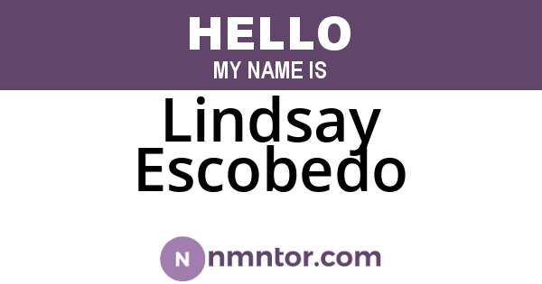 Lindsay Escobedo
