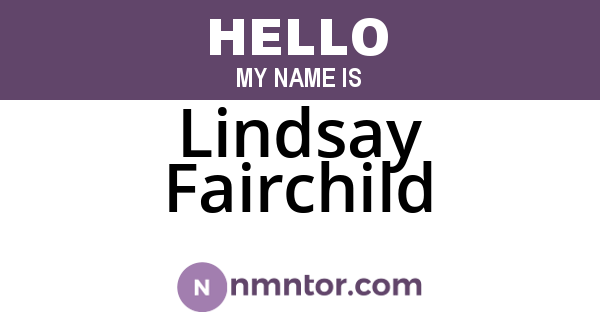 Lindsay Fairchild
