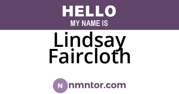Lindsay Faircloth