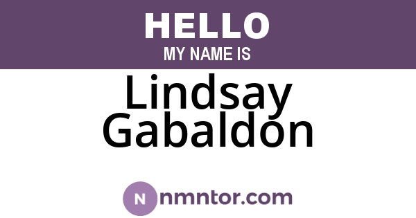 Lindsay Gabaldon