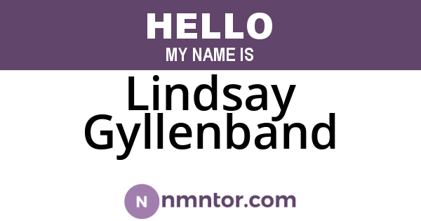 Lindsay Gyllenband