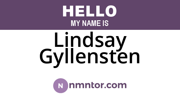 Lindsay Gyllensten