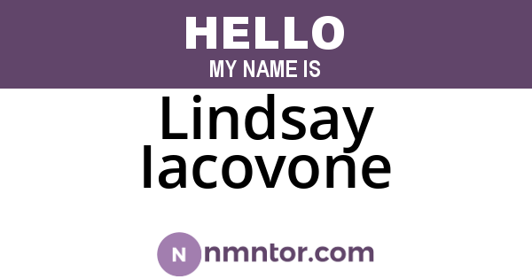 Lindsay Iacovone