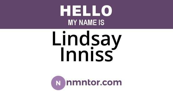 Lindsay Inniss