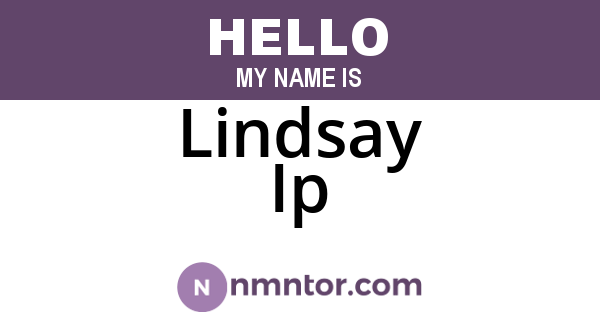 Lindsay Ip