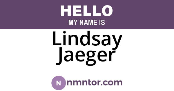 Lindsay Jaeger