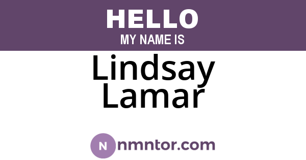 Lindsay Lamar