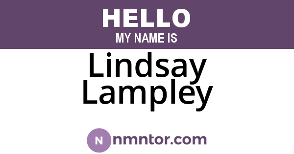 Lindsay Lampley