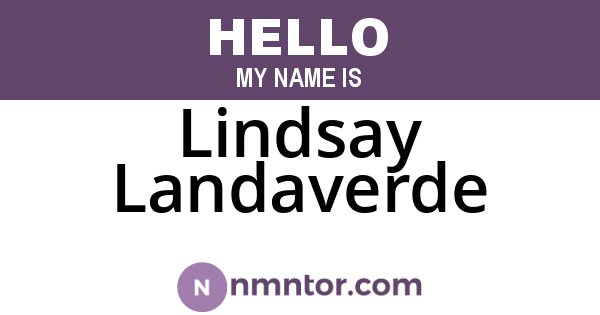 Lindsay Landaverde