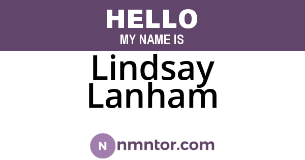 Lindsay Lanham