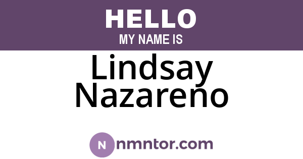 Lindsay Nazareno