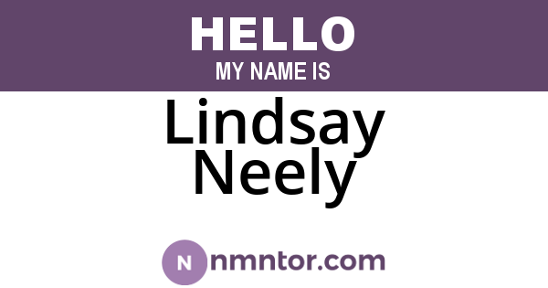 Lindsay Neely