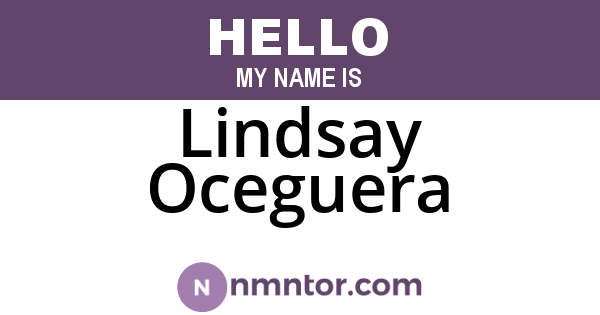 Lindsay Oceguera