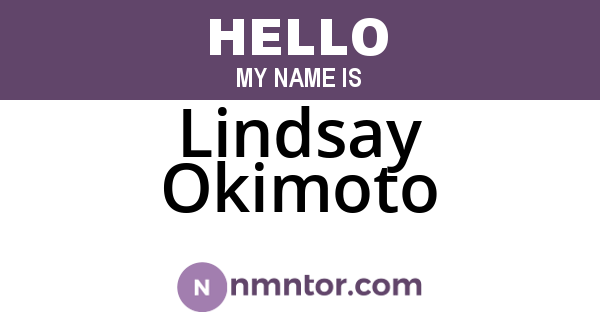 Lindsay Okimoto