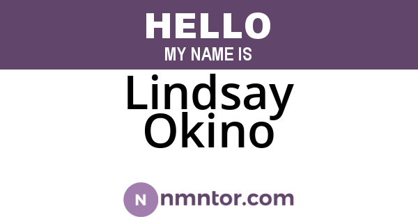 Lindsay Okino
