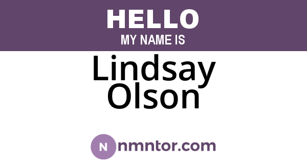 Lindsay Olson