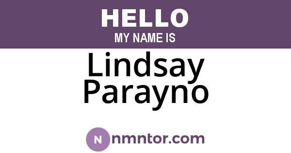 Lindsay Parayno