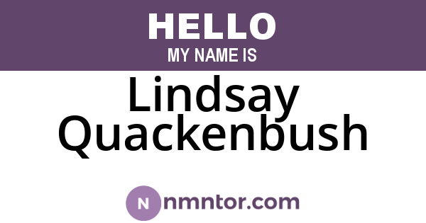 Lindsay Quackenbush