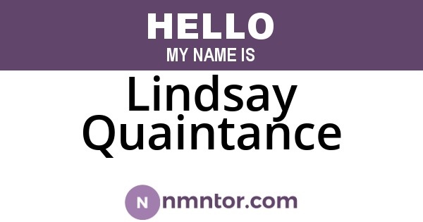 Lindsay Quaintance