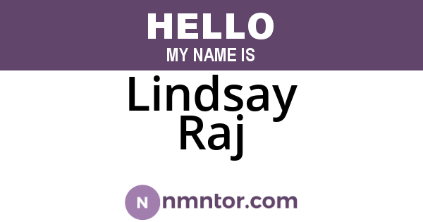 Lindsay Raj