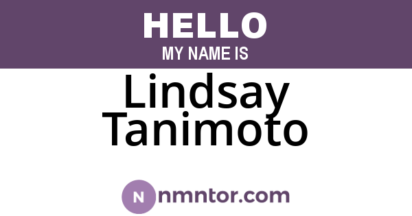 Lindsay Tanimoto