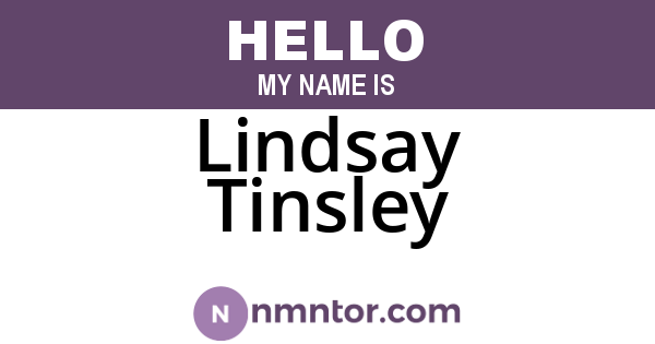 Lindsay Tinsley