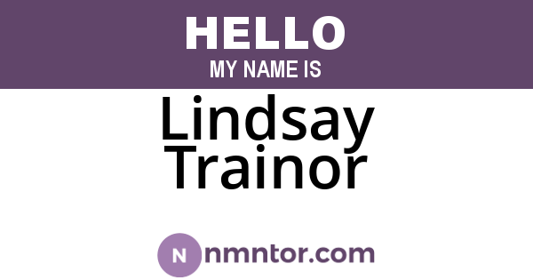 Lindsay Trainor