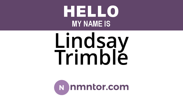 Lindsay Trimble