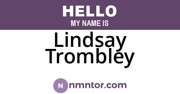 Lindsay Trombley