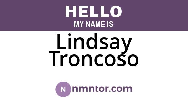 Lindsay Troncoso