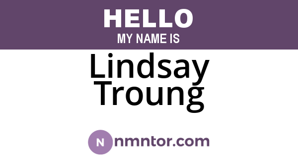 Lindsay Troung