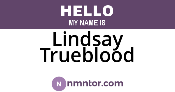 Lindsay Trueblood