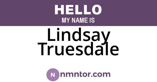 Lindsay Truesdale