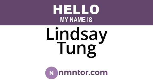Lindsay Tung