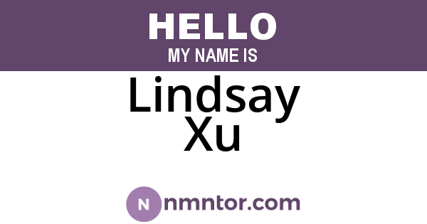 Lindsay Xu