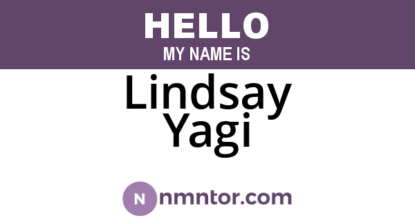 Lindsay Yagi