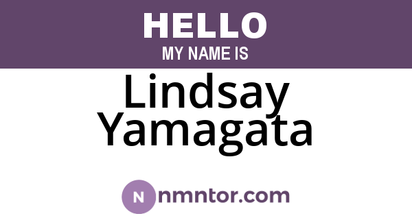 Lindsay Yamagata