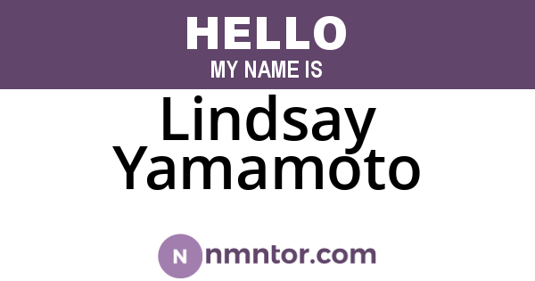 Lindsay Yamamoto