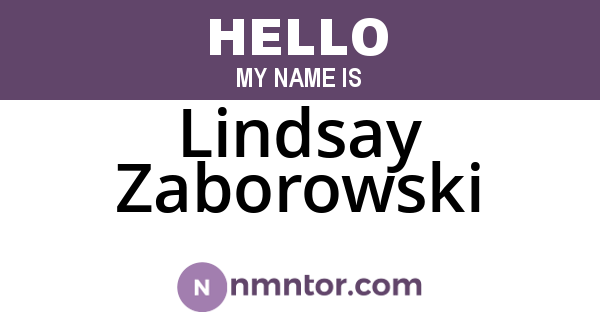 Lindsay Zaborowski