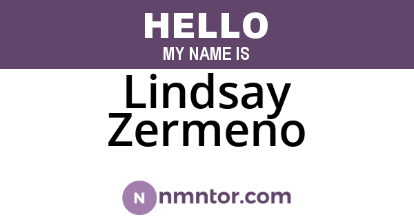 Lindsay Zermeno