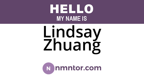Lindsay Zhuang