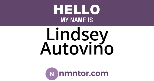 Lindsey Autovino