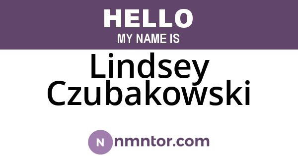 Lindsey Czubakowski