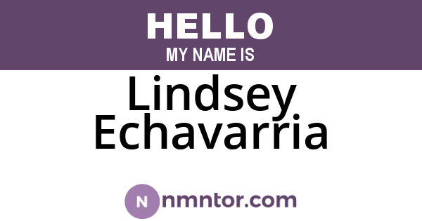Lindsey Echavarria