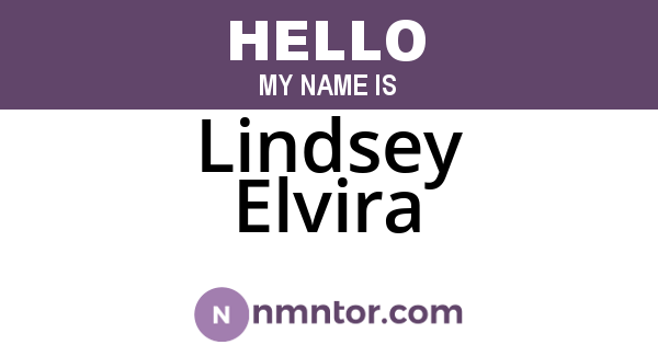Lindsey Elvira