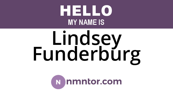 Lindsey Funderburg