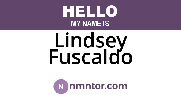 Lindsey Fuscaldo