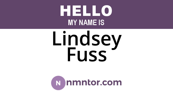 Lindsey Fuss